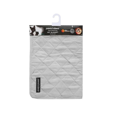 Paws & Claws 80x60cm Self Warming Pet Blanket - Grey